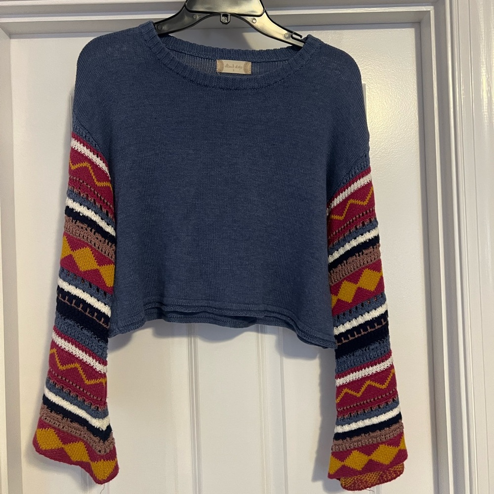 Altar’s State Flowy Cropped Shirt (S)